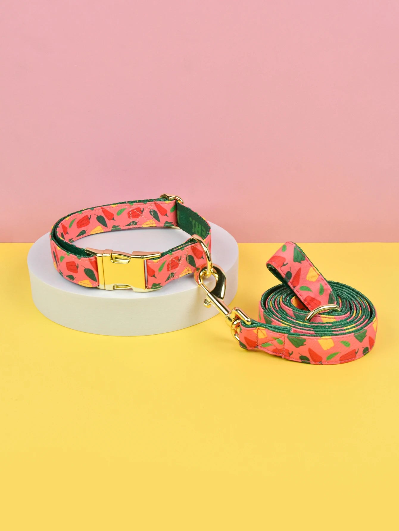 Luxury Colorful Dog Collar And Leash Set For Small Medium Large Dogs
