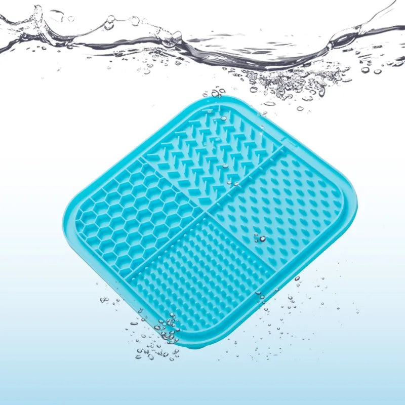 Pet Silicone Lick Mat For Dogs Cats Slow Feeding Training Plate