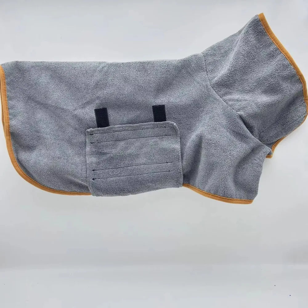 Premium Dog Bathrobe Absorbent Quick Drying Bath Towel For All Sizes