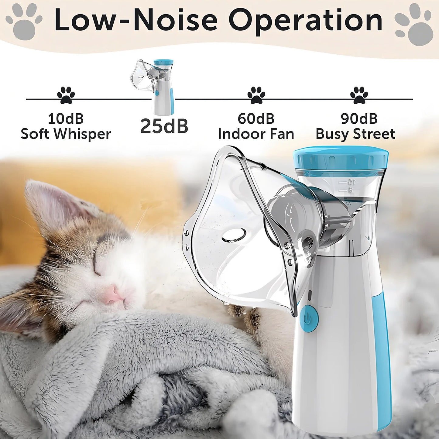 Vet-Recommended Pet Nebulizer For Dogs And Cats Electronic Home Treatment