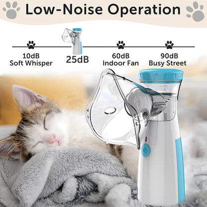 Vet-Recommended Pet Nebulizer For Dogs And Cats Electronic Home Treatment