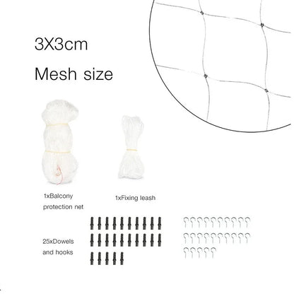 Pet Safety Net - Cat Dog Protective Cover For Balcony Garden