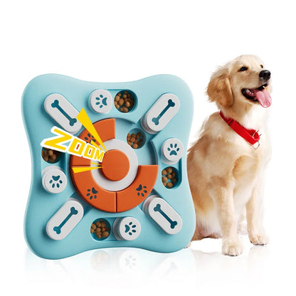 Dog Slow Feeder Interactive Puzzle Toy IQ Training Bowl