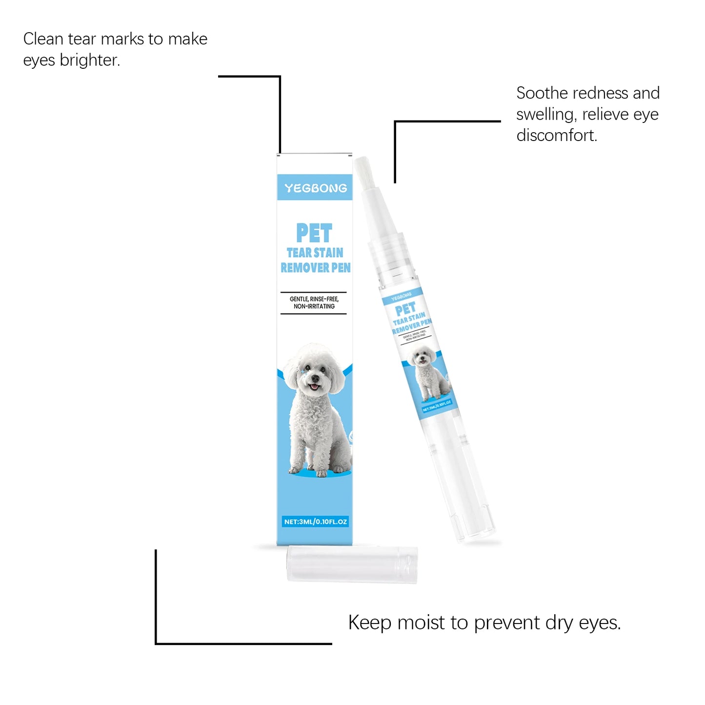 Pet Tear Stain Removal Pen For Cats And Dogs
