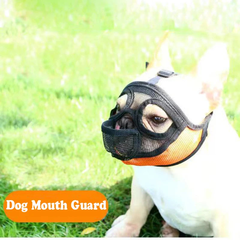 French Bulldog Muzzle - Anti-Bite Safety Mask for Short Nose Dogs