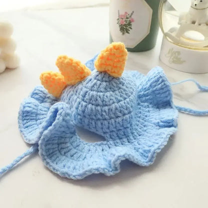 Cute Cat Hat Funny Pet Party Cosplay Knitted Headwear Accessories