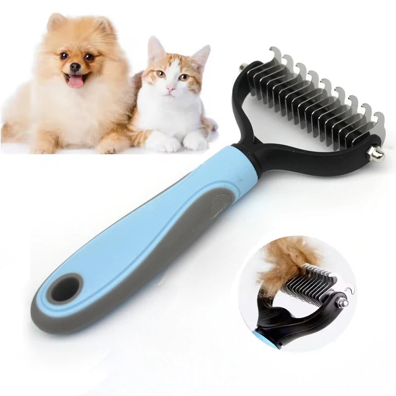 Professional Pet Deshedding Brush for Dogs and Cats Grooming Tool
