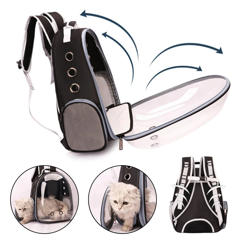 Pet Carrier Backpack - Breathable Transparent Space Capsule Bag