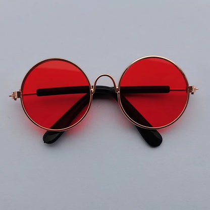 Vintage Round Cat Sunglasses For Small Dogs And Cats Photo Props