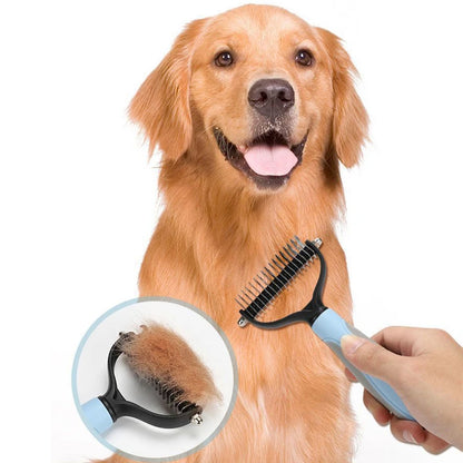 Professional Pet Deshedding Brush for Dogs and Cats Grooming Tool
