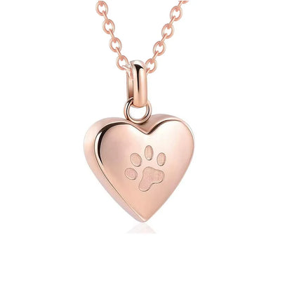 Pet Ashes Heart Cremation Jewelry Urn Necklace Memorial Pendant