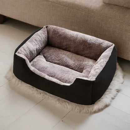 Premium Cat Bed Plush Pet Cushion - Comfortable Sleeping Basket