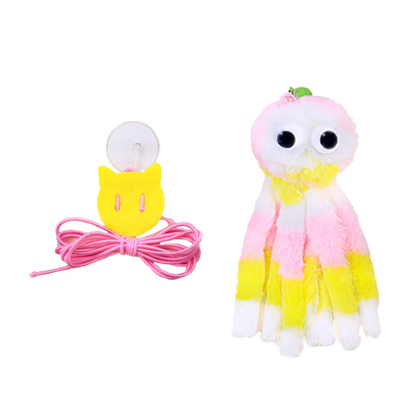 Interactive Cat Octopus Toy - Hanging Plush Kitten Entertainment