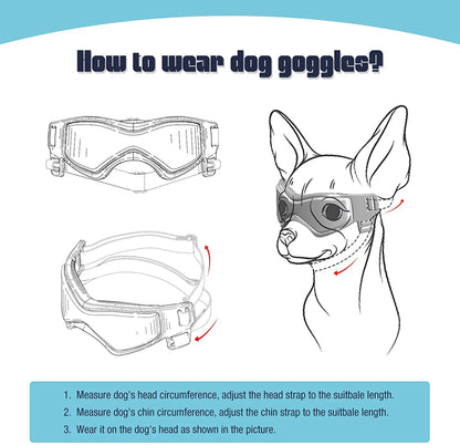 Pet Dog UV Protection Sunglasses Goggles For Small Medium Breeds