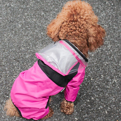 Pet Dog Raincoat Waterproof Jacket - The Dog Face Design