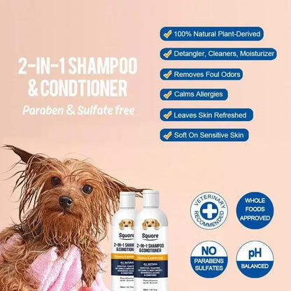 Puppy Shampoo And Conditioner 2 In 1 Natural Moisturizing Formula For Sensitive Skin