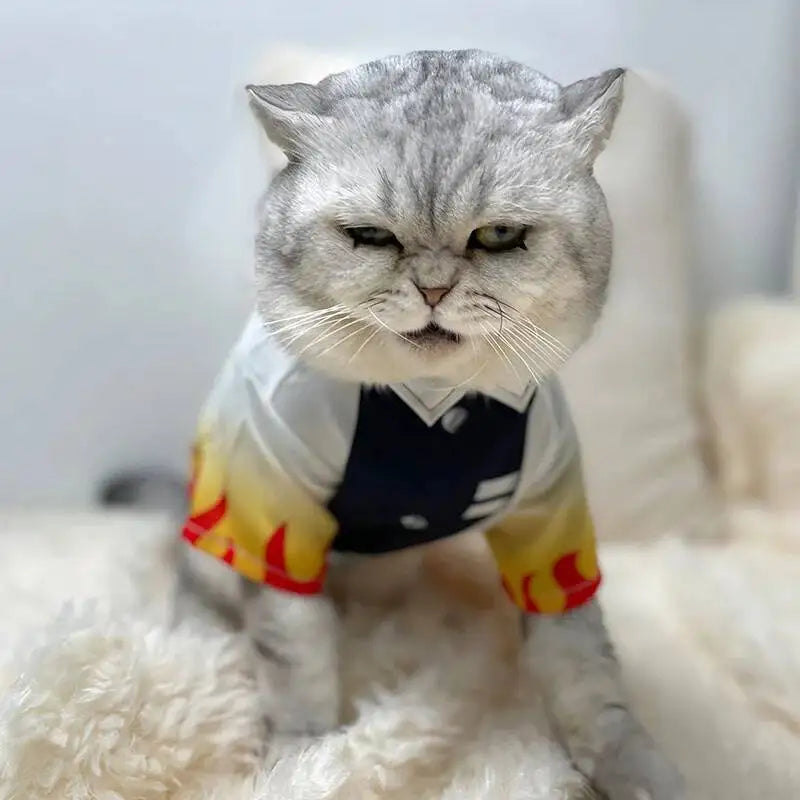 Halloween Pet Cosplay Rengoku Costume For Cats And Dogs