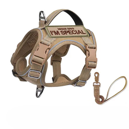 Tactical Dog Harness For Small Dogs With Handle And Reflective Vest