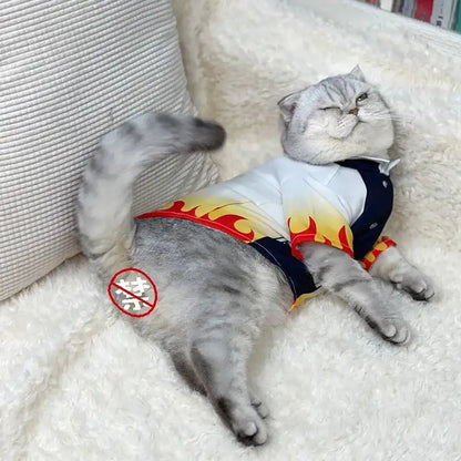 Halloween Pet Cosplay Rengoku Costume For Cats And Dogs