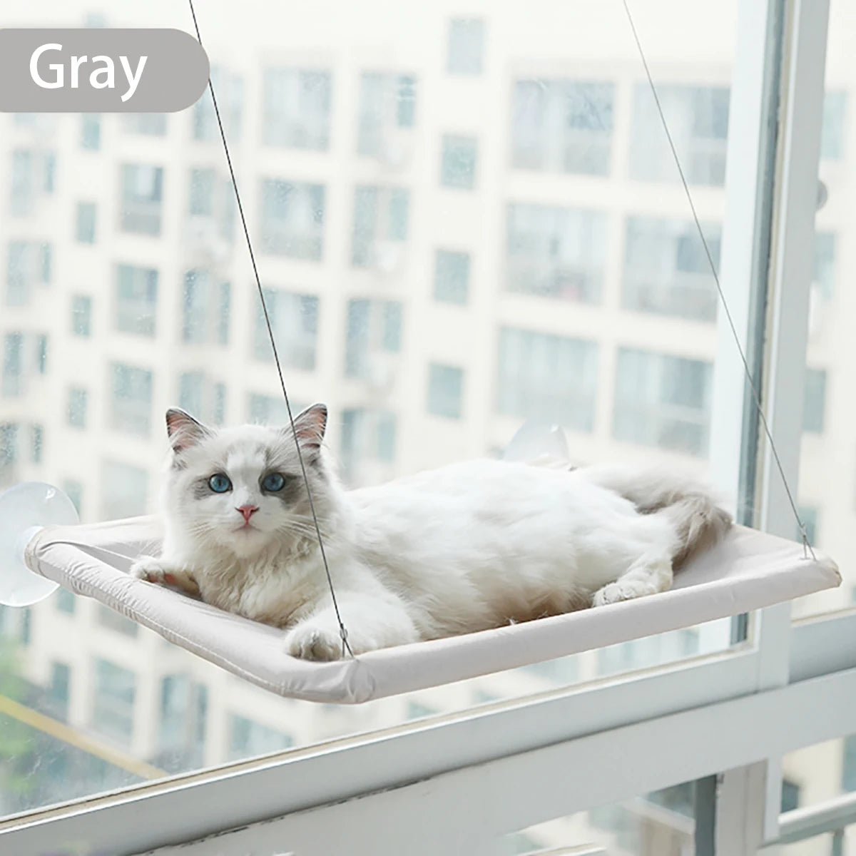 Cat Hammock Hanging Window Bed Mount with Sucker Cups