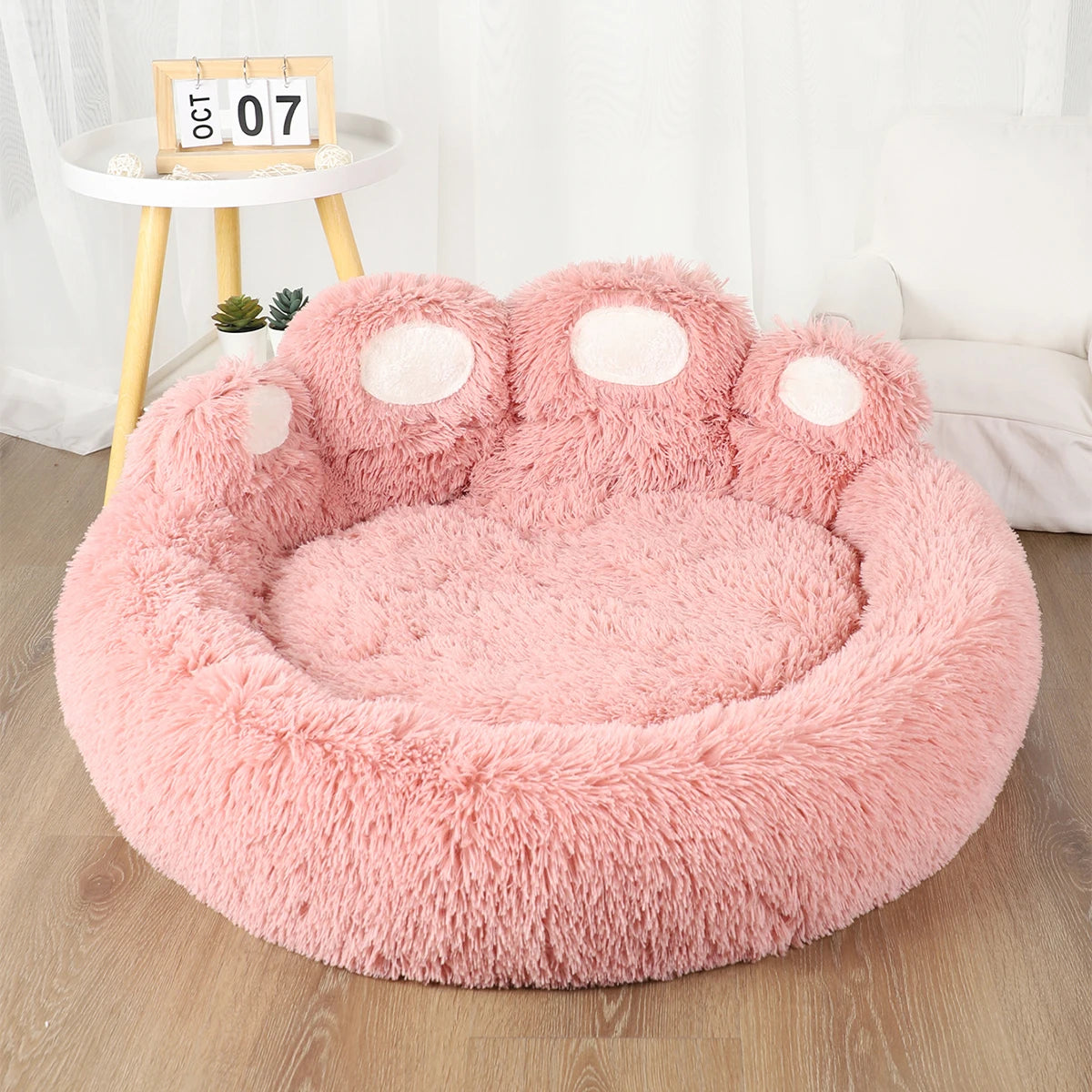 Fluffy Dog Bed Winter Warm Large Pet Sofa Basket Mat
