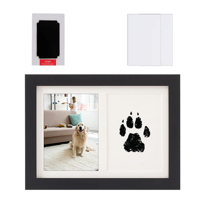 Wooden Pawprint Photo Frame Handmade DIY Pet Memorial Gift Kit