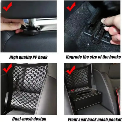 Pet Car Barrier Dog Safety Mesh Guard Back Seat Protector Net