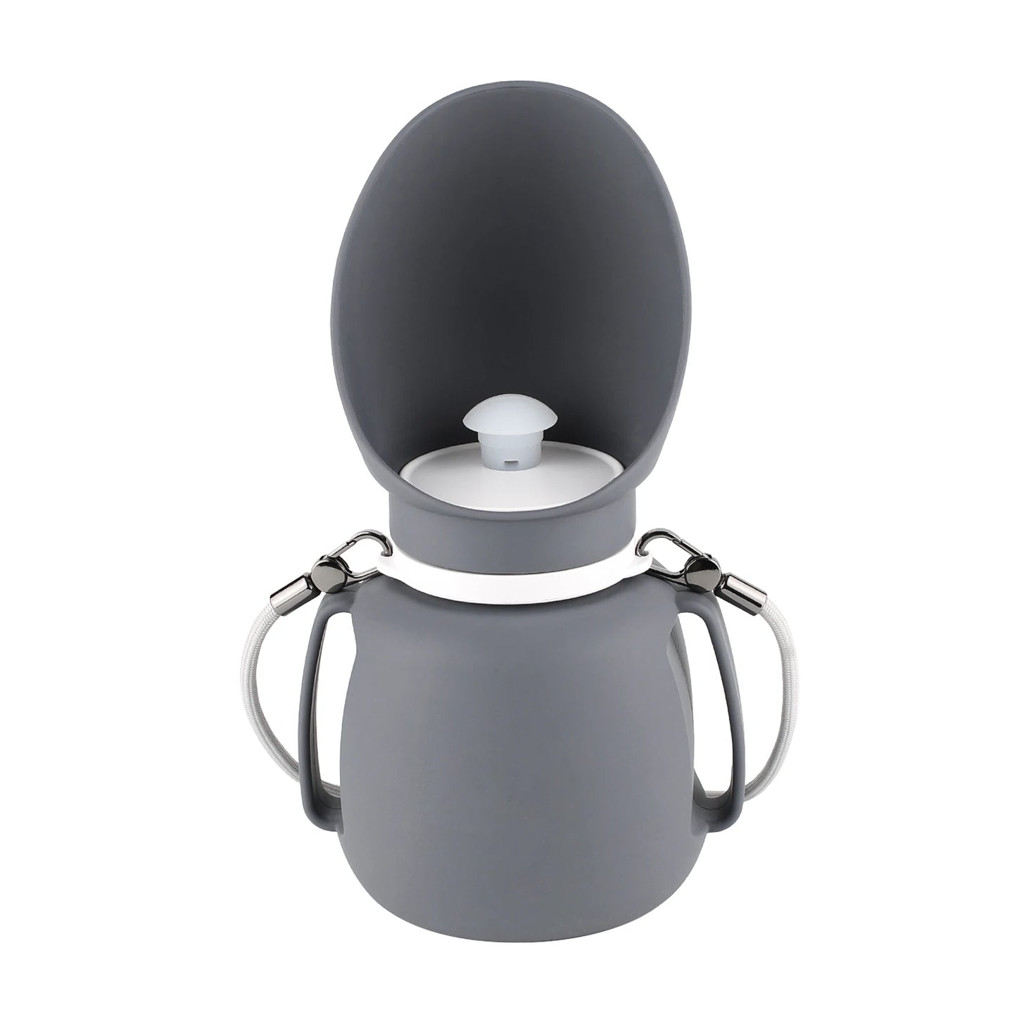 Silicone Dog Water Bottle - 2-in-1 Foldable Travel Bowl