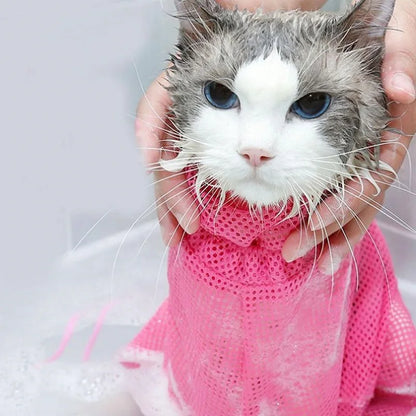 Cat Grooming Mesh Bag - Restraint Bag For Bathing And Nail Care