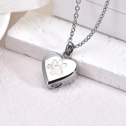 Pet Ashes Heart Cremation Jewelry Urn Necklace Memorial Pendant