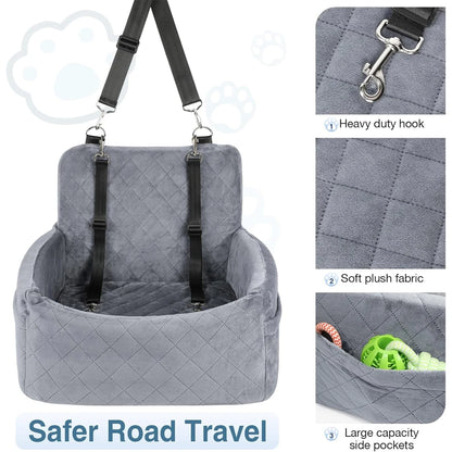 Portable Dog Car Seat With Safety Belt For Small Medium Dogs