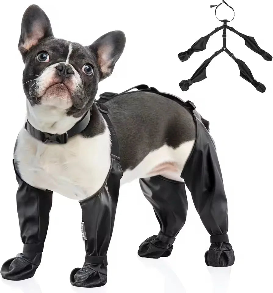 Waterproof Dog Shoes - Adjustable Pet Boots For Outdoor Protection