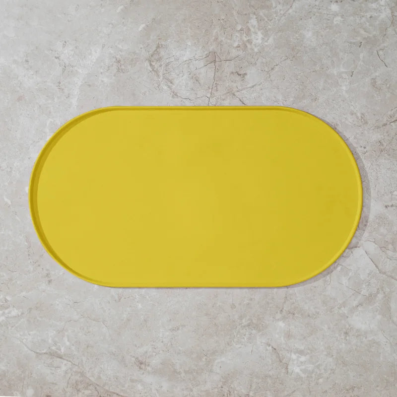 Cat Feeding Mat Non-Slip Waterproof Pet Food Bowl Mat