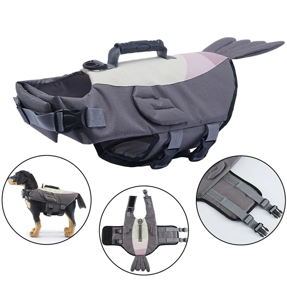 Dog Life Jacket Swimming Safety Vest for Small Medium Large Dogs