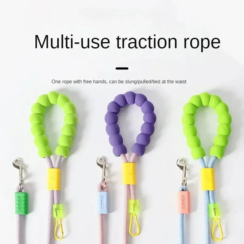 Cross Body Dog Leash with Cloud Foam Cotton Handle for Walking