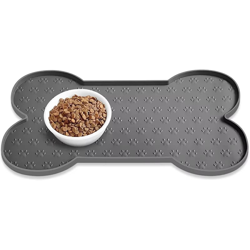 Dog Food Mat Anti-Slip Silicone Pet Placemat Waterproof Feeder