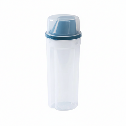 Dog Food Storage Container with Scale - Transparent Pet Food Dispenser