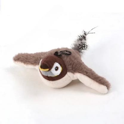Interactive Cat Toy Rechargeable Flying Bird With Chirping Sounds