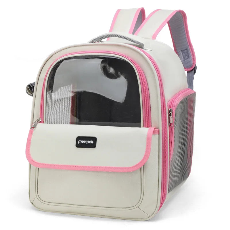 Pet Carrier Backpack - Transparent Space Capsule Design For Cats Dogs