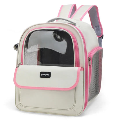 Pet Carrier Backpack - Transparent Space Capsule Design For Cats Dogs