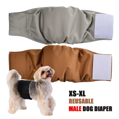 Washable Male Dog Cloth Diaper - Reusable Pet Sanitary Pants