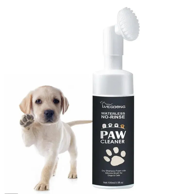 Paw Cleaner Foam - Waterless Dog Cat Pet Shampoo With Brush