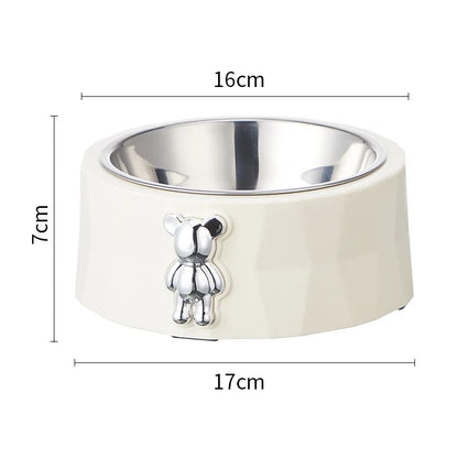 Premium Stainless Steel Pet Bowl With Anti-Slip Base For Dogs Cats