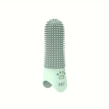 Soft Silicone Dog Toothbrush 360 Degree Finger Brush For Pet Dental Care