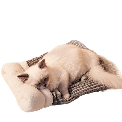Cat Sleeping Bag Warm Winter Cave Bed with Enclosed Design