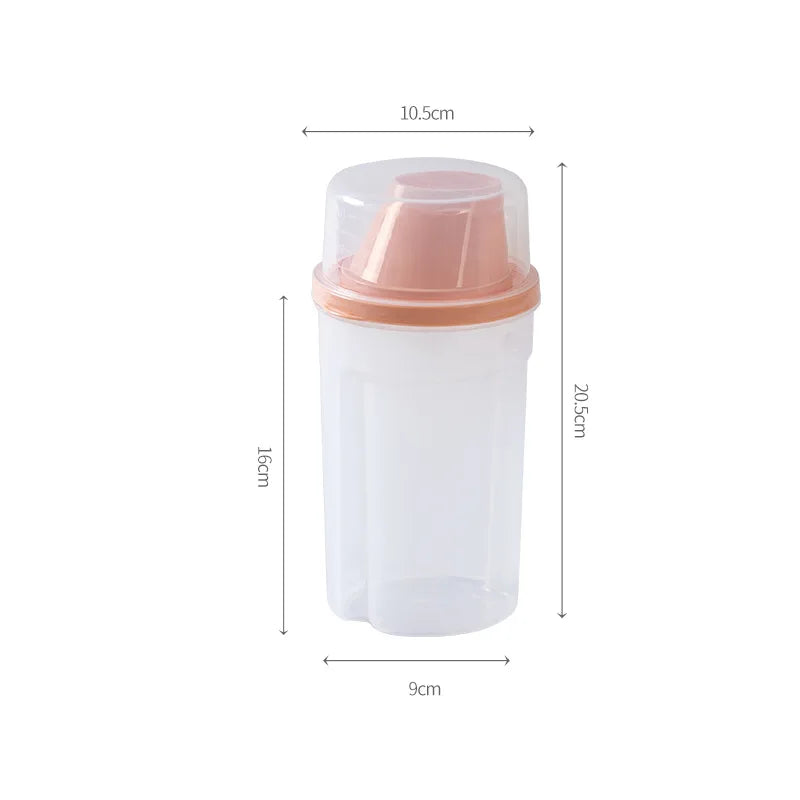 Dog Food Storage Container with Scale - Transparent Pet Food Dispenser