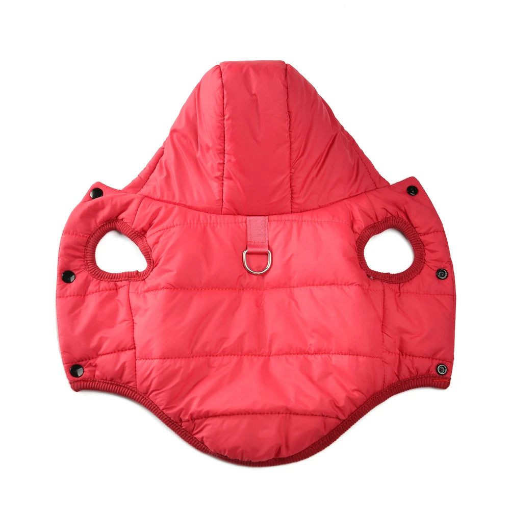 Warm Fleece Dog Coat Hoodie for Small Medium Dogs Winter Jacket