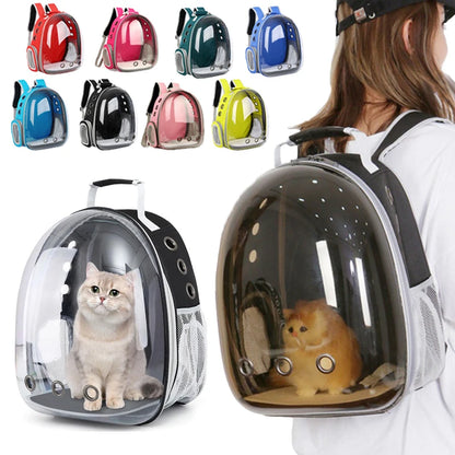 Pet Carrier Backpack - Breathable Transparent Space Capsule Bag