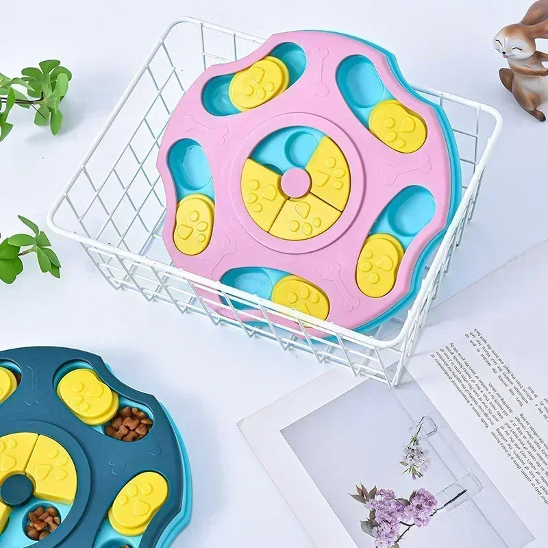 Dog Puzzle Toys Slow Feeder Interactive IQ Training Bowl