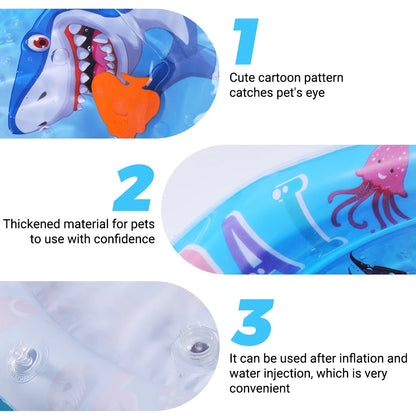 Cat Water Play Mat - Interactive Sensory Cooling Toy For Cats